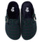 Snuggs Clogs Dark Blue x Green Checkered